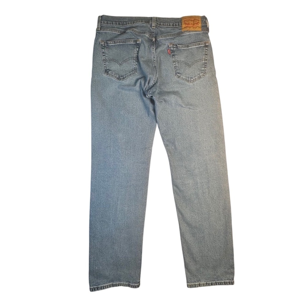 Levis 505 Regular Fit Straight Leg Jeans Mens 34x32 Medium Wash Blue 00505-1994 - Picture 3 of 8